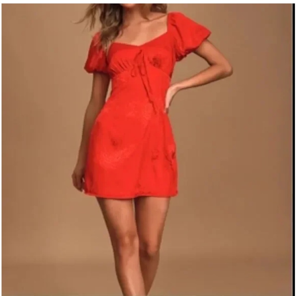 Lulu's Vibrant Red Dress
